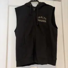 Harley-Davidson ブラック フード付きベスト