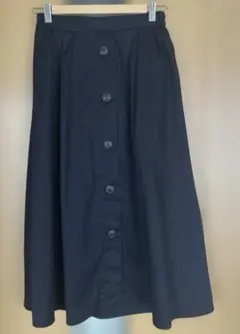 【chocol raffine robe】フレアスカート ダークネイビーのサムネイル