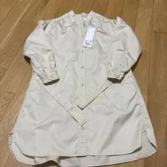 ユニクロ　シャツワンピース　130