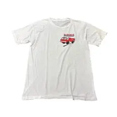 90s Tシャツ　消防車　プリント　ホワイト　シングルステッチ　古着　8i