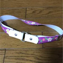 キッズ らくらくゴムベルト フラワー柄 女児