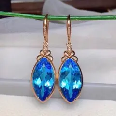 【天然】 トパーズ ピアス