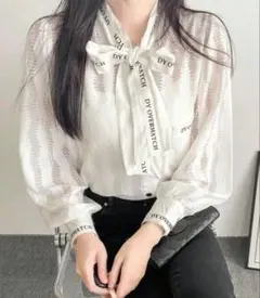 ホワイトリボンシャツ