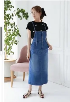 myu デニムジャンパースカート　デニムサロペットのサムネイル
