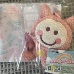 エニマイくじ　エンジェルブルー　巾着ポーチ ぬいぐるみバッグチャーム