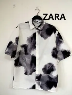 ZARA SEERSUCKERプリントシャツ 　完売品のサムネイル