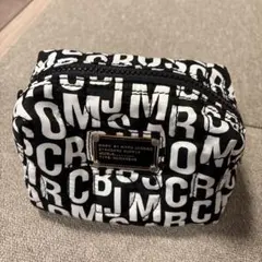 マーク バイ マーク ジェイコブス 　白x黒 コスメポーチ