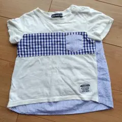 LITTLE BEAR CLUB 半袖Tシャツ ギンガムチェック　90のサムネイル