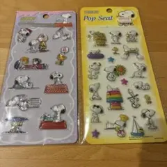 スヌーピー クリスタルシール 2枚セット PEANUTS