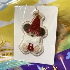 リルリンリン　キーホルダー　キーチェーン　ディズニー　クリスマス レッド 赤色