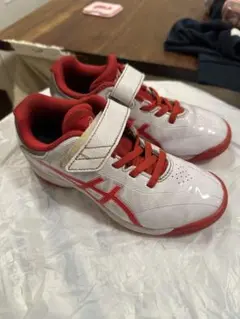 ASICS トレーニングシューズ ホワイト/レッド