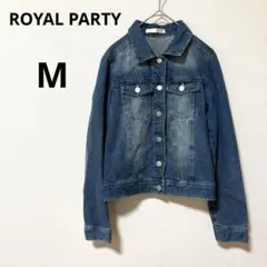 ロイヤルパーティー M シンプル デニムジャケット Gジャン ブルー