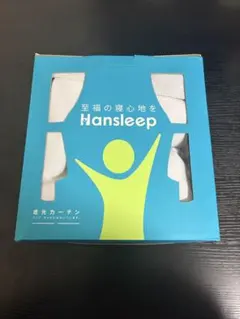 Hansleep カーテン 1級遮光 2枚組 幅100cm丈80cmアイスグレー