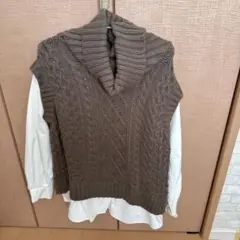 MURUA ブラウン ニット セーター Fサイズ