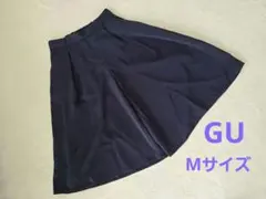 ガウチョパンツ　GU　ネイビー　パンツ　ボトムス