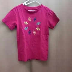 adidas キッズ Tシャツ ピンク