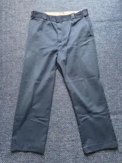 80s USA製 Dickies チビタグ ワークパンツ ネイビー