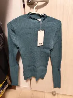 AZUL レディースリブ編み 長袖ニット M