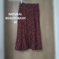 NATURALBEAUTYBASIC フラワープリントスカート Mのサムネイル