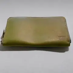 【即購入OK】Lee 長財布 本革 カーキ 箱なし 安心のブランド品
