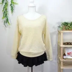 ラメニット オープンバック リボン フェアリーグランジ 姫ギャル y2k 長袖