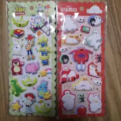 【新品未開封】もちもちマシュマロシール ディズニー　ベイマックス/トイストーリー