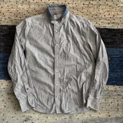 rag & bone スモールカラーシャツ S グレー/ブルーのサムネイル