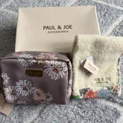 PAUL & JOE 花柄ポーチとタオルセット