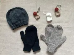 手作りニット帽・ミトン・帽子チャーム