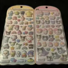 週*a様 コットンパフィ　シール　2点