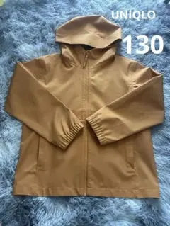 UNIQLO フーデッドパーカー 130cm マスタードのサムネイル