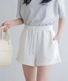 WEGO スウェットイージーショーツ ホワイト