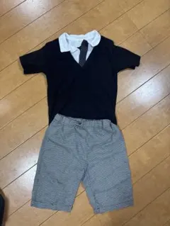 フォーマル セットアップ 半袖シャツ ハーフパンツ 120
