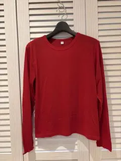 GU ソフトシアークルーネックT 赤　XL