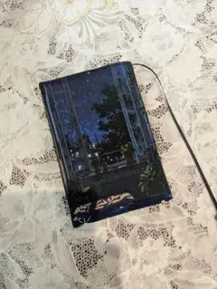 ハンドメイド　文庫本　ブックカバー　文庫本カバー　幻想的な隠れ部屋