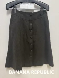 【BANANA REPUBLIC】　秋冬前開きスカート　サイズ2