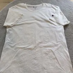 チャンピオン　Tシャツ　ホワイト　Lサイズ　コットン100%
