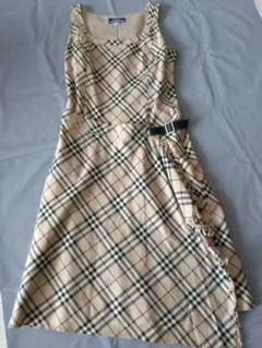 希少 BURBERRY BLUE LABEL チェック ワンピ 36 S