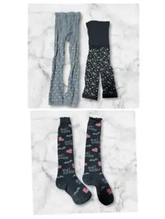 ☆UNIQLO キッズ ドット柄 レギンス　130 ＋おまけ　3点セット