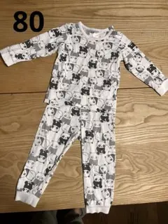 H&M ベビーパジャマ　80 セットアップ　パンダのサムネイル