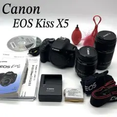 Canon Kiss X5 ショット数少 ダブルレンズ 手振れ補正 望遠 初心者