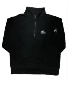 CAMP 7 ハーフジップトレーナー X-LARGE ブラック