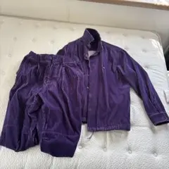 【極美品】HUF コーデュロイ セットアップ パープル 上L 下M（着用3回）