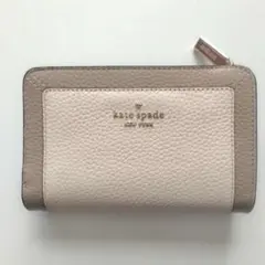 【未使用】Kate Spade 二つ折り財布 ホワイト/グレー ケイト・スペード