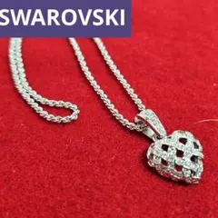 スワロフスキー ネックレス　ハート ヴィンテージ　シルバー 正規品 美品のサムネイル