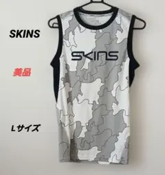 本日限定値下げ価格　美品【SKINS】 迷彩柄 タンクトップ サイズLのサムネイル