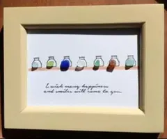 シーグラスアート ヒーリングアート 海からの贈り物 海の宝石 人魚の涙