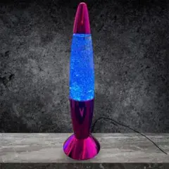 ヴィレッジヴァンガード　カラーチェンジグリッターランプ　ロケット型ランプ