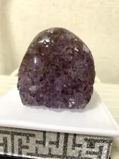 ピンクアメジスト ジオード 原石 540g 晶洞 ブラジル産 天然石 鉱物