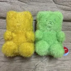 TAITO限定 くまグミ ぬいぐるみ ポシェット レモン メロン 黄色 緑色